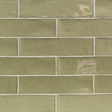 Lancaster Celery Green 3x12 Polished Ceramic Subway Tile