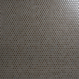 Nirvana Dark Gray Rimmed 1" Circle Polished Porcelain Mosaic Tile - Lux Tile