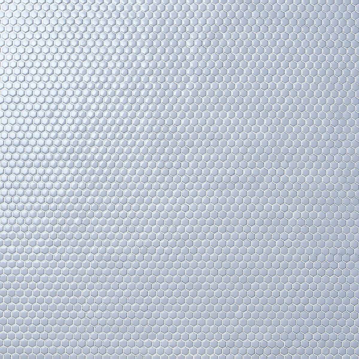 Eden Cloudy Sky Blue Hexagon Polished Porcelain Mosaic Tile