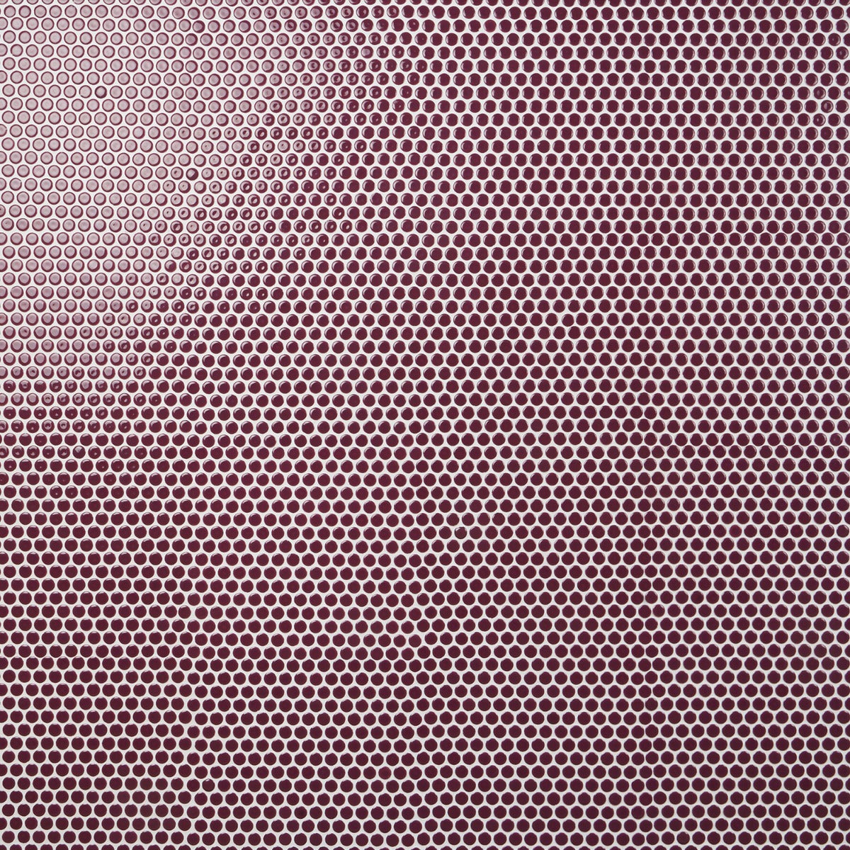 Tilebar Eden Summer Plum Penny Round Polished Porcelain Mosaic Tile