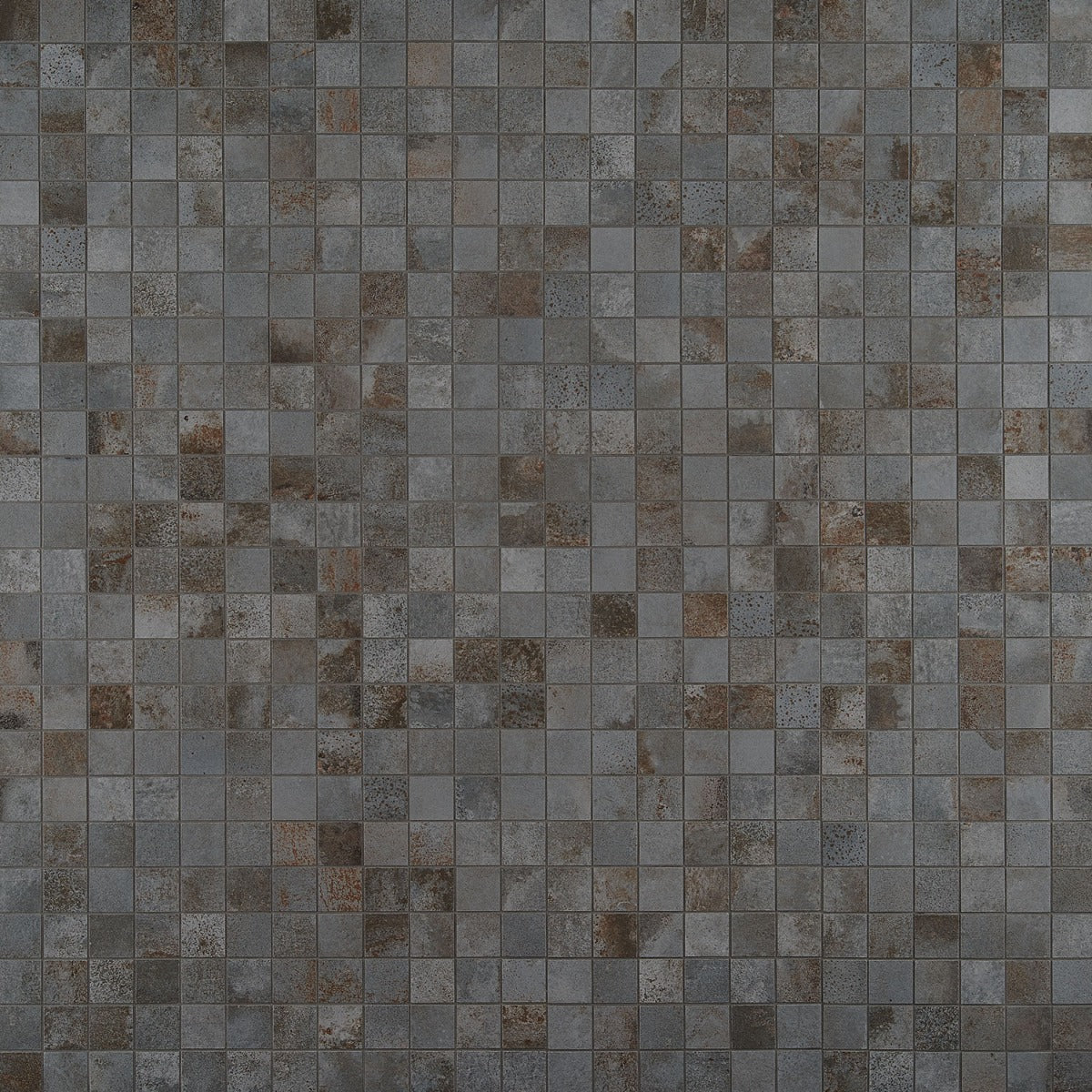 Angela Harris Flatiron Graphite Gray 2x2 Matte Porcelain Mosaic Tile
