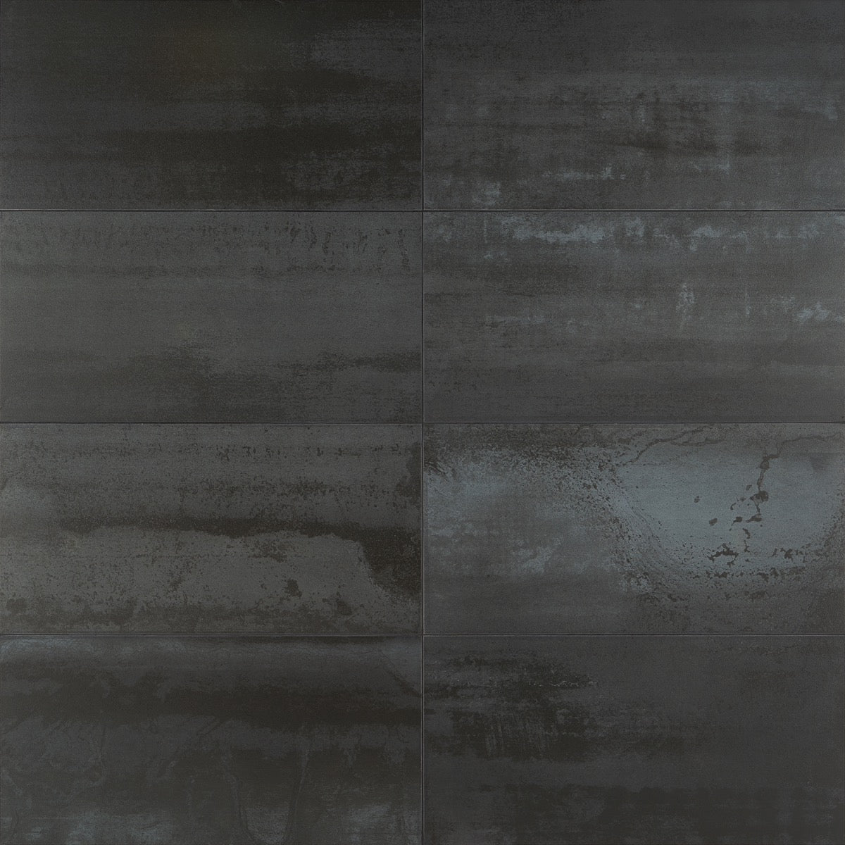 Hewlett Black Matte Porcelain Tile 12x24 - Lux Tile