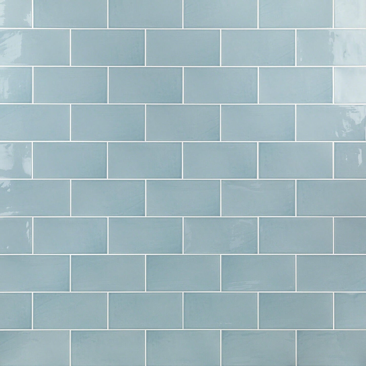 Lux Tile Aruba Blue 5x10 Polished Ceramic Subway Wall Tile