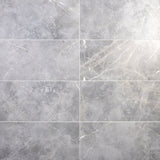 Lux Tile Marble Tech Grigio Imperiale Gray 12x24 Matte Porcelain Tile