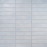 ArtBlock Azure Light Blue Glossy Porcelain Tile 4x16 by Stacy Garcia