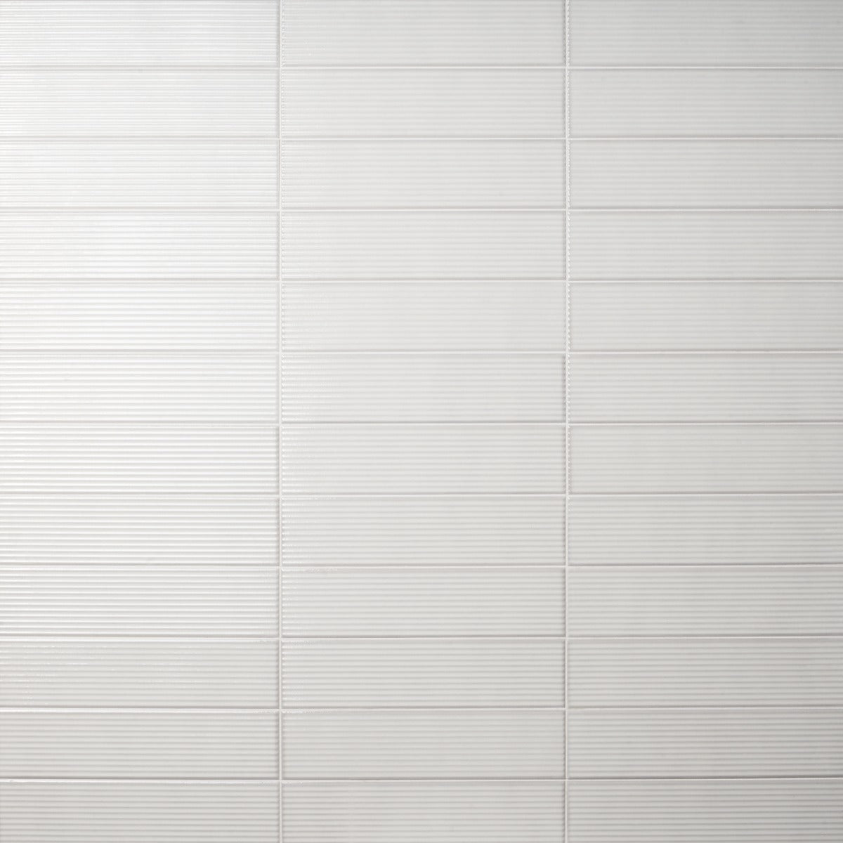 Stacy Garcia ArtBlock Fluted Bianco 4x16 Glossy Porcelain Tile