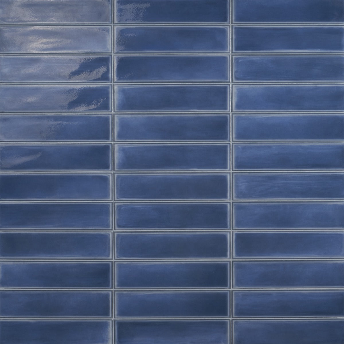 Stacy Garcia Artblock Denim Blue 4x16 Glossy Porcelain Tile