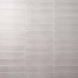 Stacy Garcia ArtBlock Fluted Grigio 4x16 Glossy Porcelain Tile