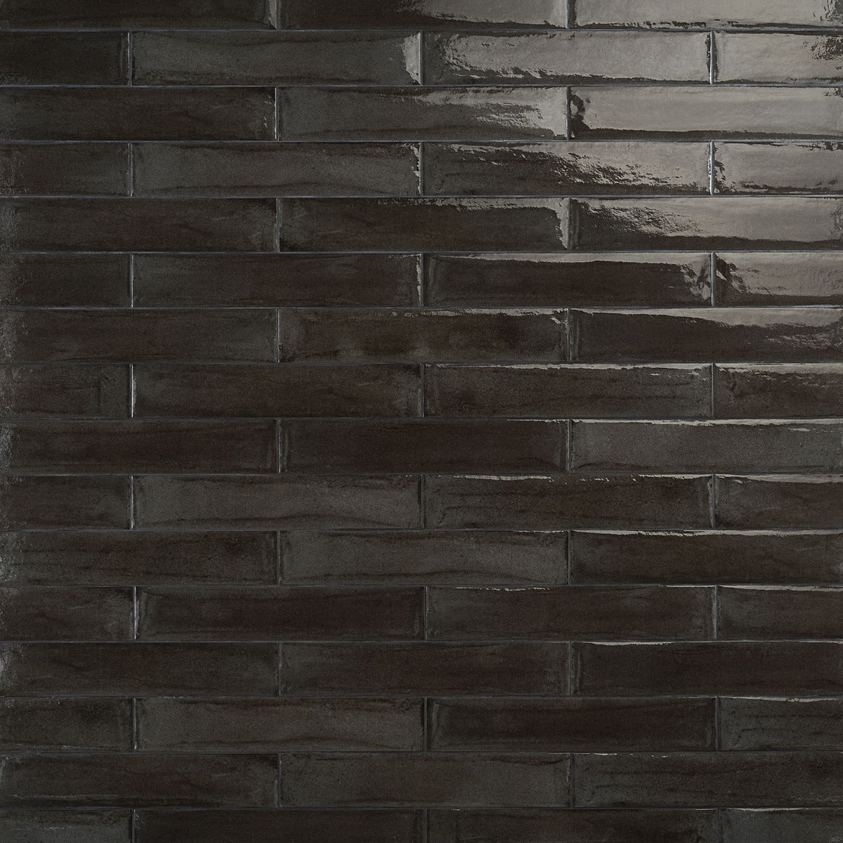 Tilebar Nero Black 3x16 Polished Porcelain Subway Tile
