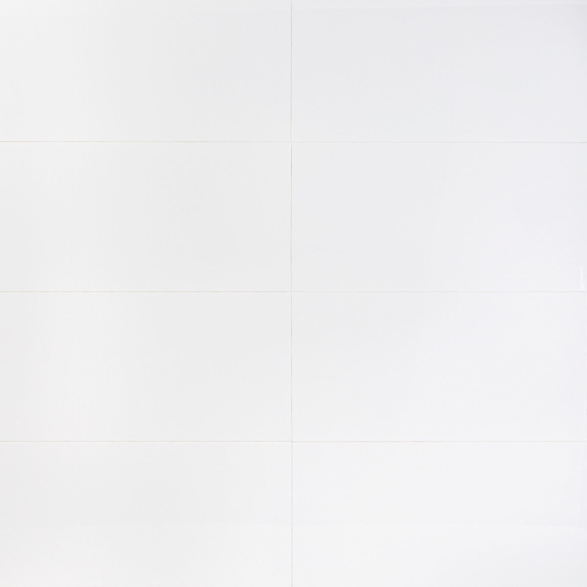 Lux Tile Basic White 12x24 Polished Ceramic Wall Tile