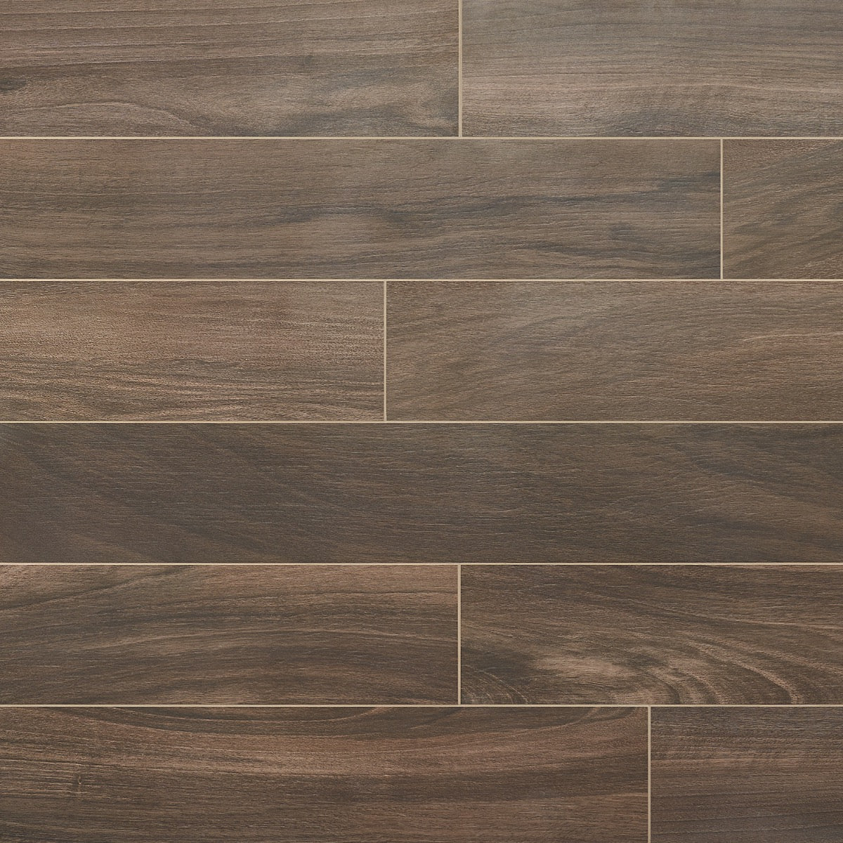 Silkwood Walnut Brown 8x48 Matte Porcelain Tile - Lux Tile