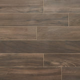 Silkwood Walnut Brown 8x48 Matte Porcelain Tile - Lux Tile
