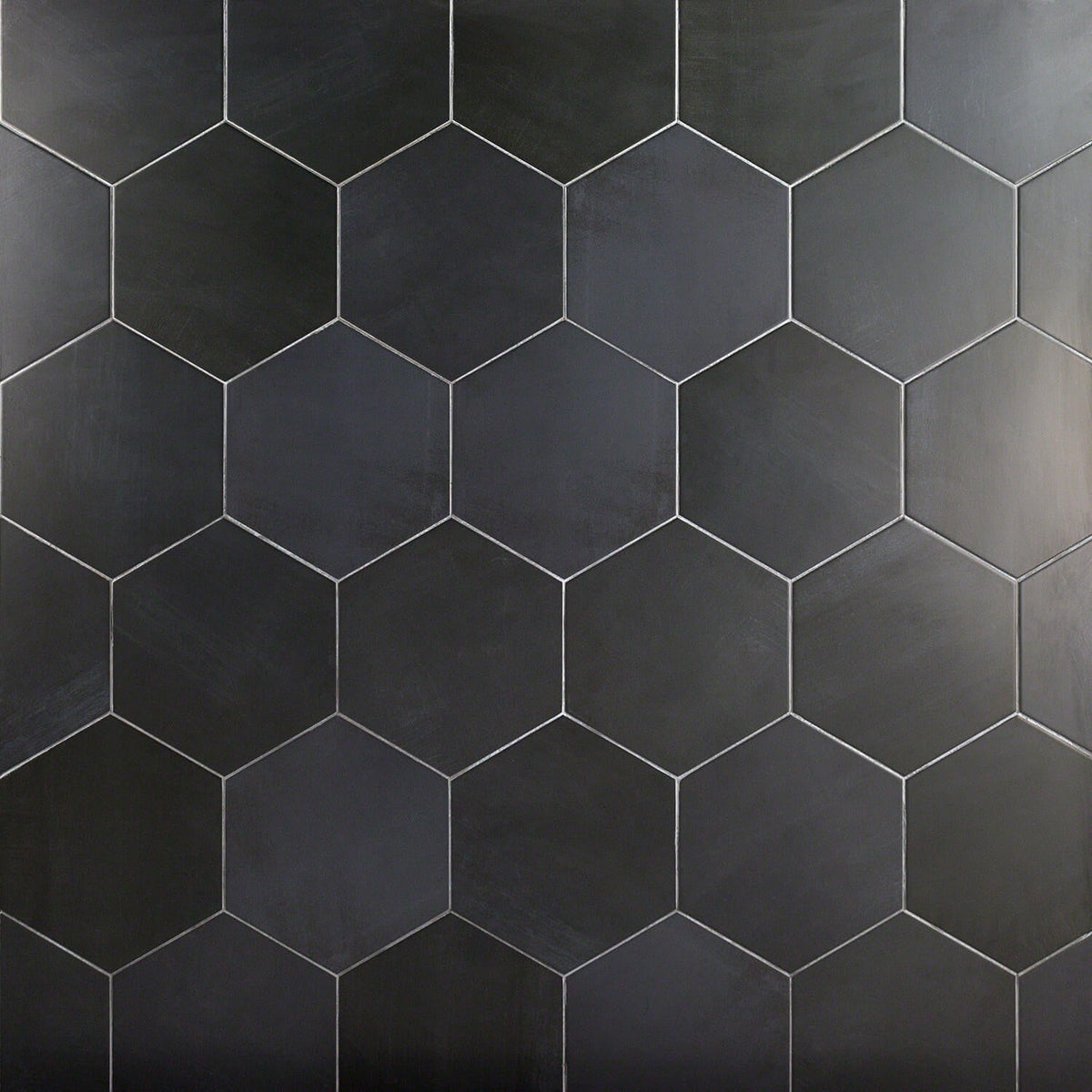 Paige Antracite Black 10" Hexagon Matte Porcelain Tile