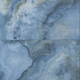 Jewel Onyx Blue 24x48 Polished Porcelain Tile by Lux Tile