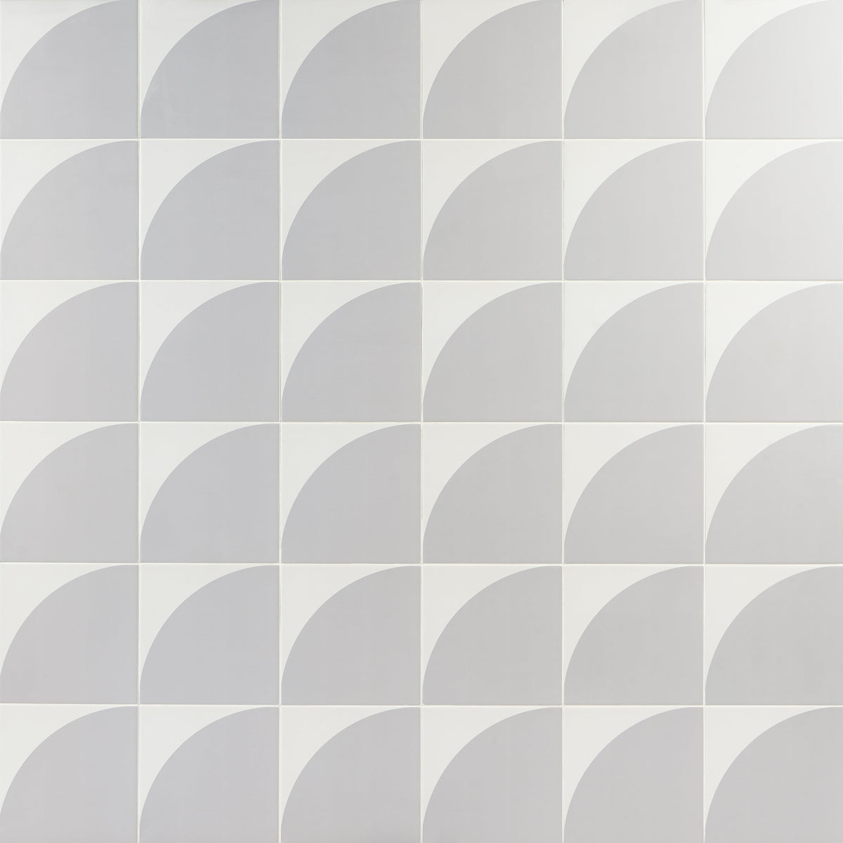 Stacy Garcia Maddox Deco Cool Gray 8x8 Matte Porcelain Tile