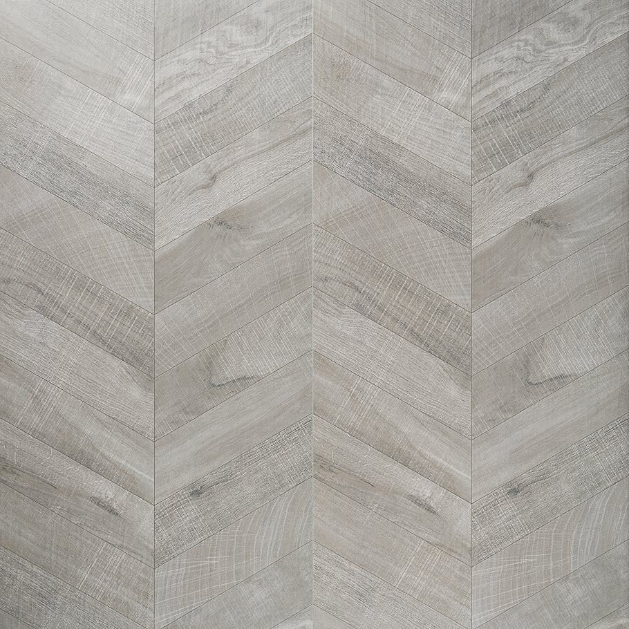 Kenridge Chevron Gray 24x48 Matte Porcelain Tile - Lux Tile