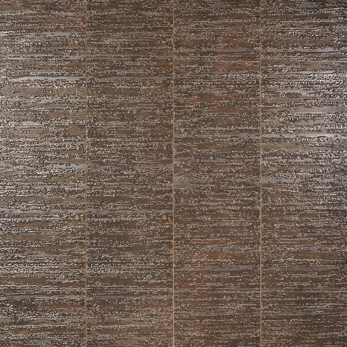 Twilight Deco Oxide Brown 12x48 Metal Look Matte Porcelain Tile
