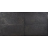 Bronx Black 24x48 Matte Porcelain Tile - Industrial Concrete Look