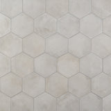 Ava Sabbia Gray 8" Hexagon Matte Porcelain Tile - Lux Tile