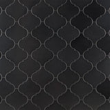 Zeal Gunmetal Gray Arabesque Polished Porcelain Tile - Lux Tile
