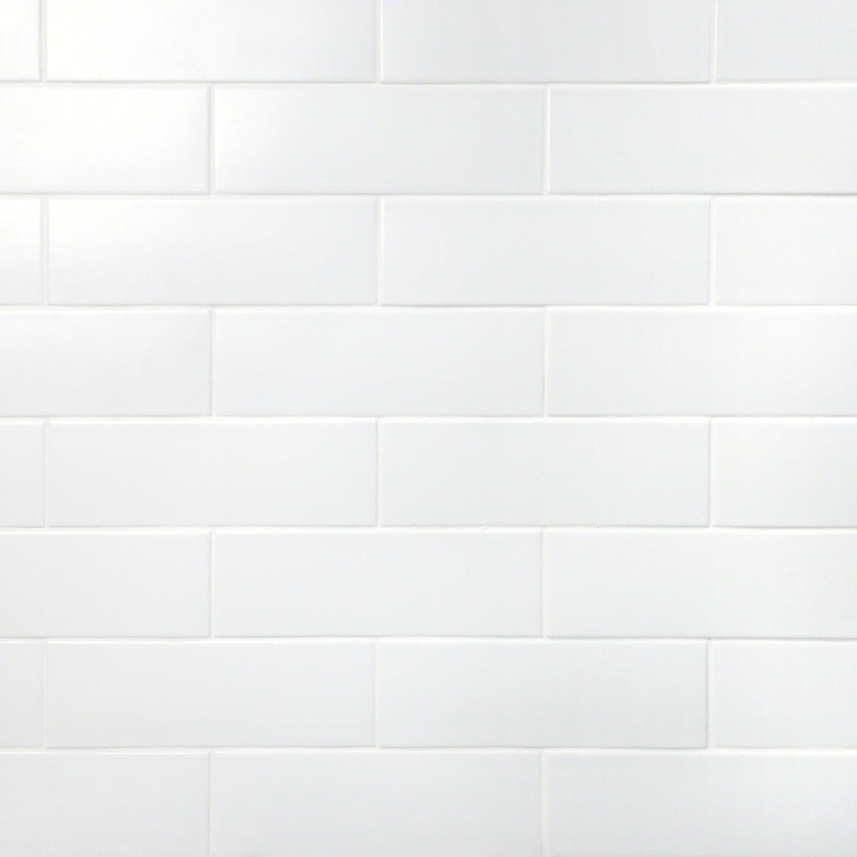 London White 3x9 Matte Ceramic Subway Tile for Walls