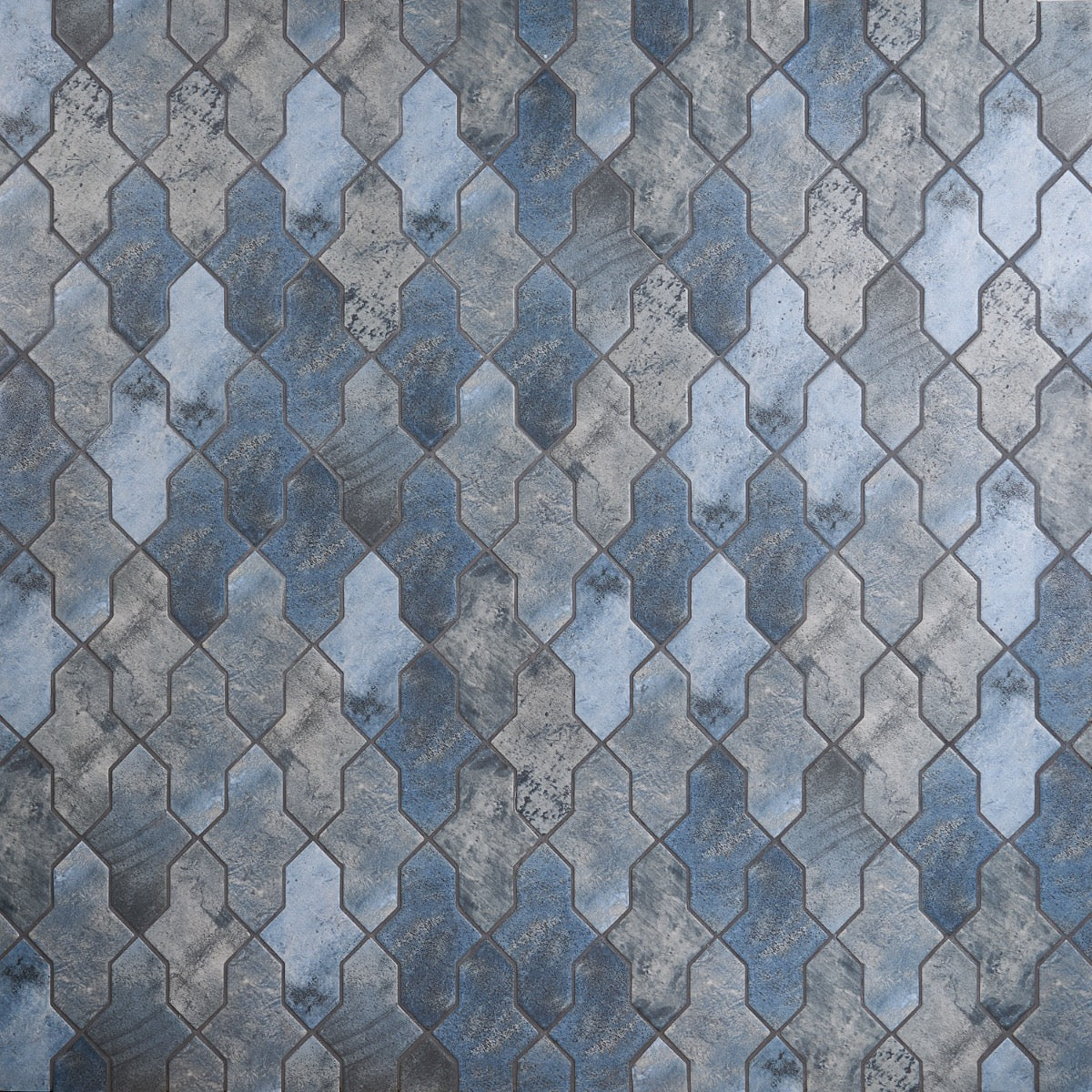 Lux Tile Parma Cruz Denim Blue 5x8 Terracotta Look Matte Porcelain Tile