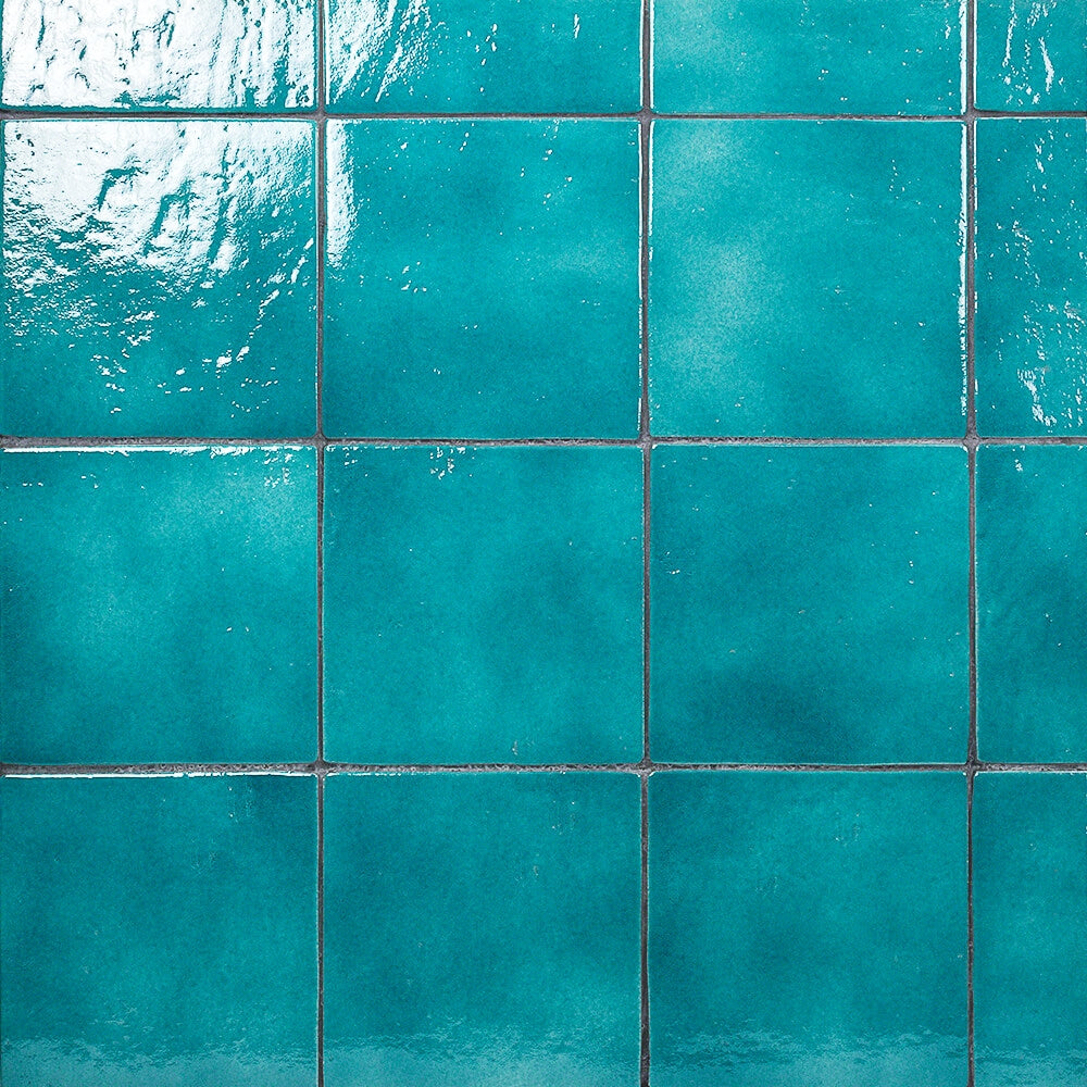 Cavallo Fiji Blue 7x7 Glossy Porcelain Tile - Lux Tile