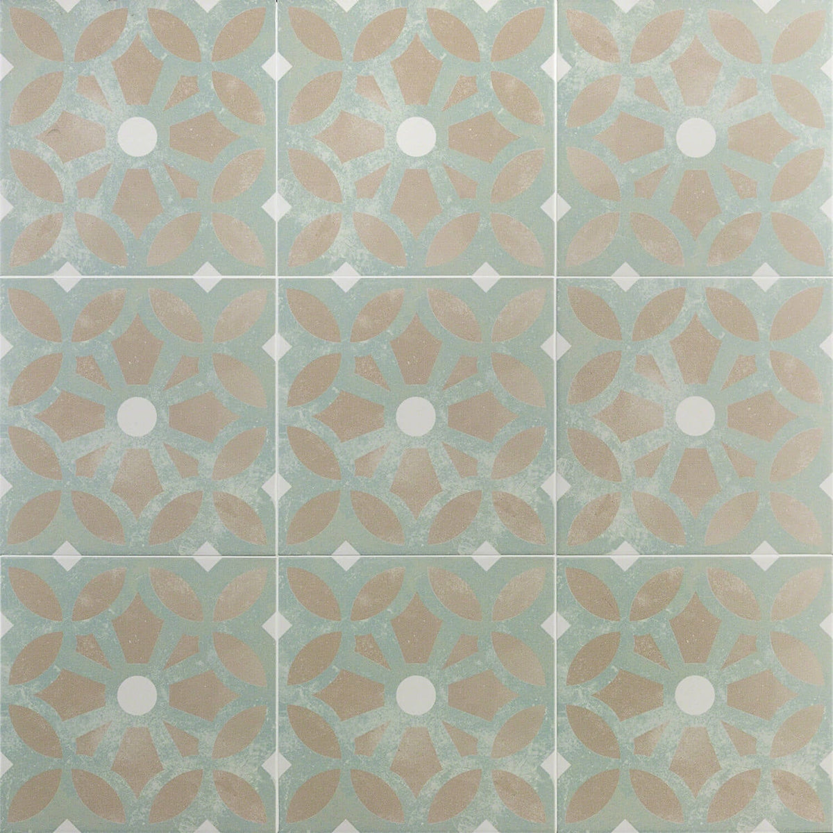 Bella Louvre Green Matte Porcelain Tile - 9x9 Inches