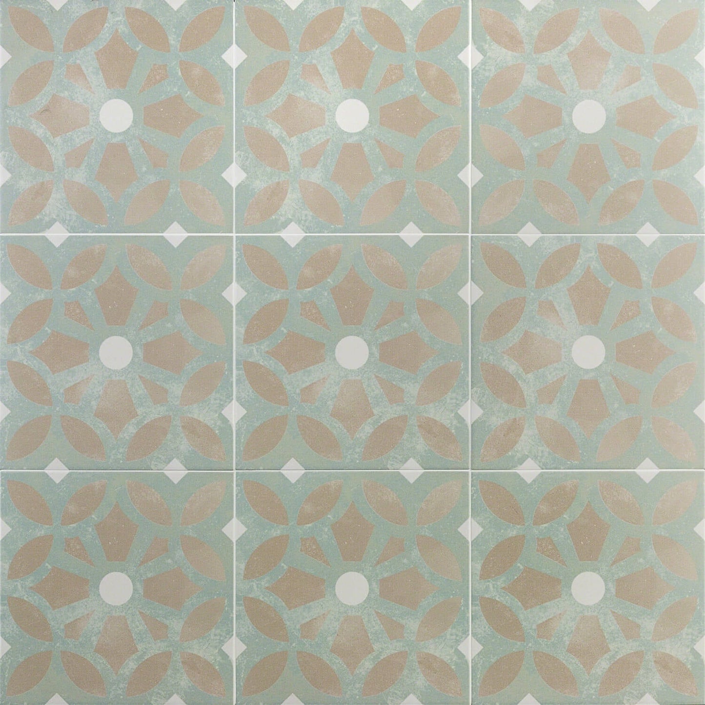 Bella Louvre Green Matte Porcelain Tile - 9x9 Inches