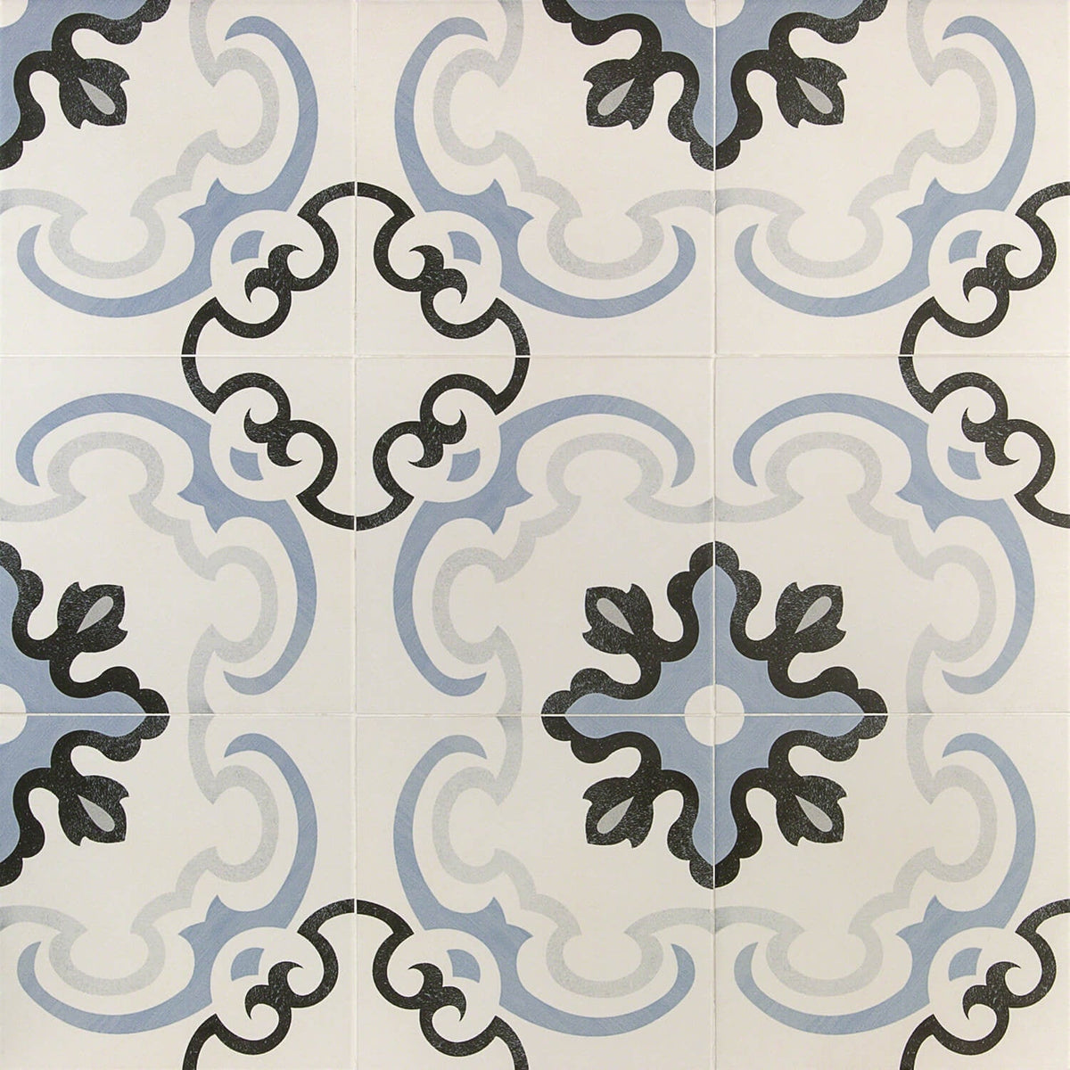 Bella Met Blue 9x9 Matte Porcelain Tile - Lux Tile
