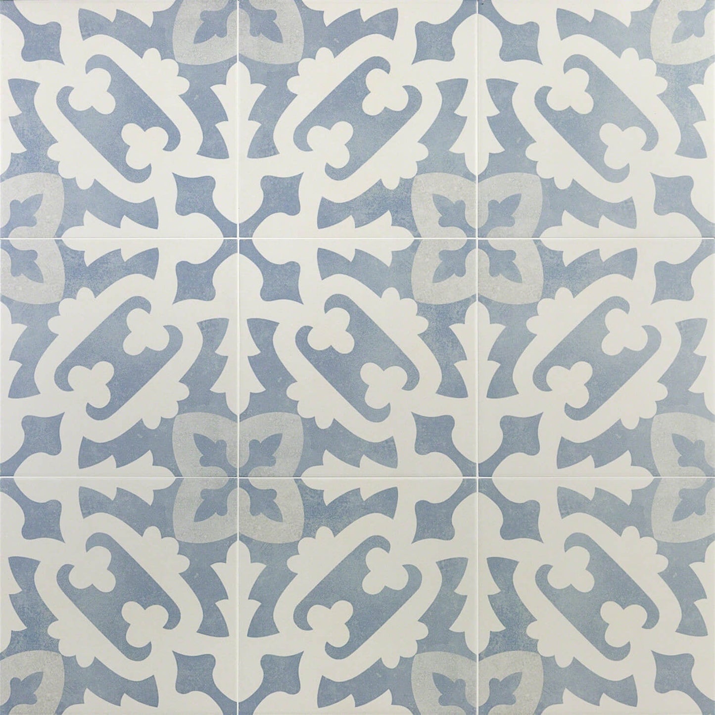 Bella Moma Blue 9x9 Matte Porcelain Tile by Lux Tile