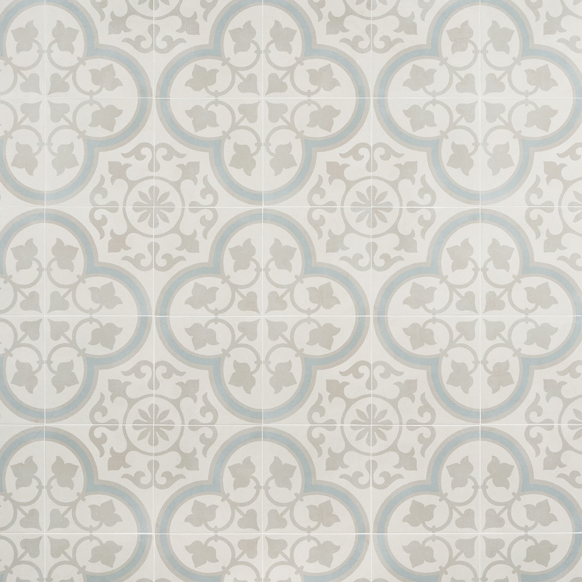 Lapaz Ornate Silver 9x9 Matte Porcelain Tile - Lux Tile