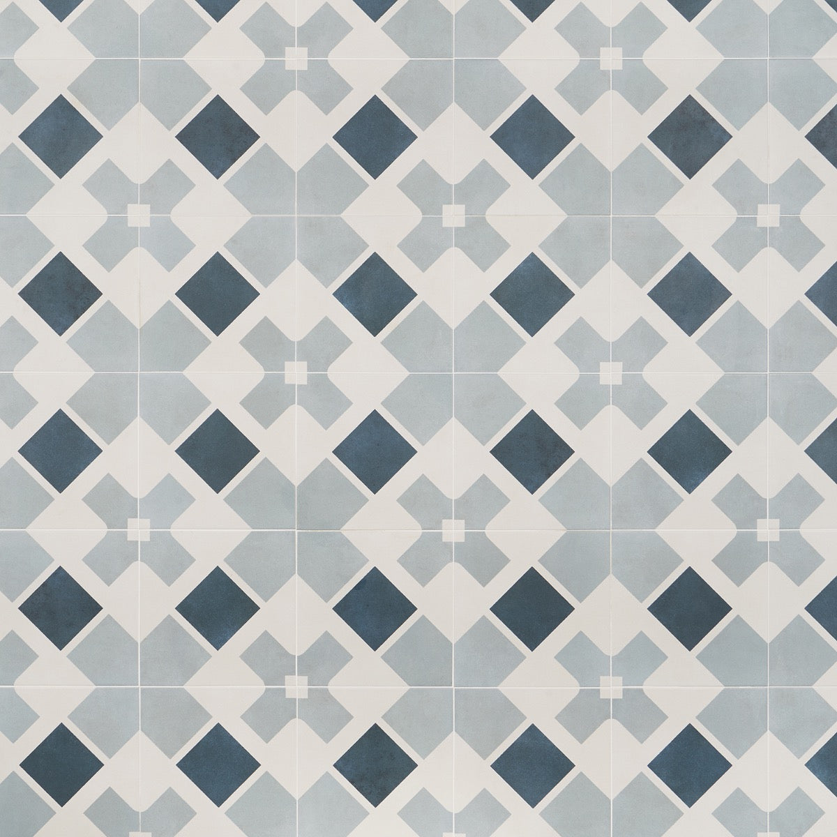 Lapaz Cross Blue 9x9 Matte Porcelain Tile - Lux Tile