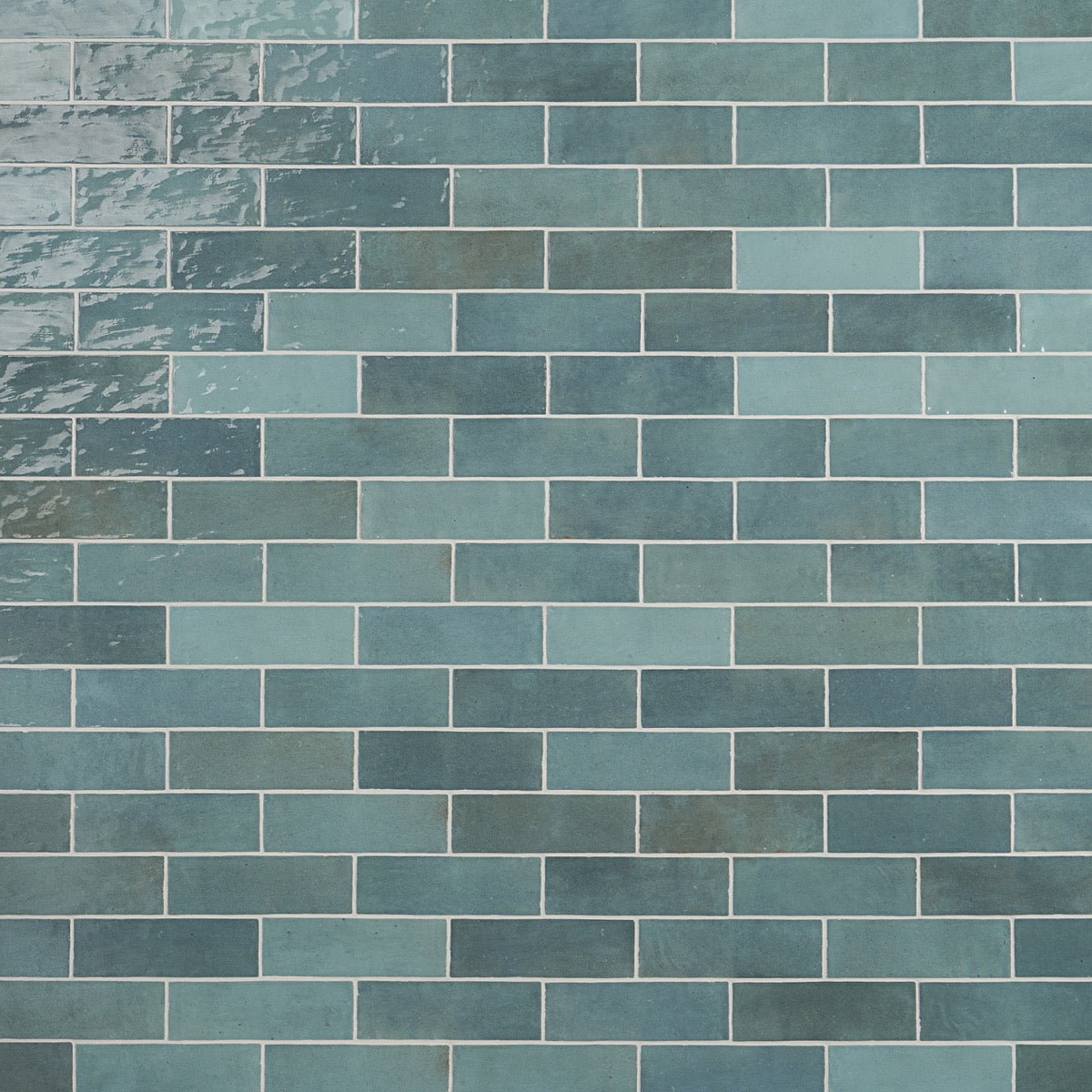 Portmore Aqua Blue 3x8 Glossy Ceramic Subway Tile by Lux Tile