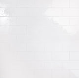 Bellami Bianco White 5x10 Glossy Ceramic Subway Tile - Lux Tile
