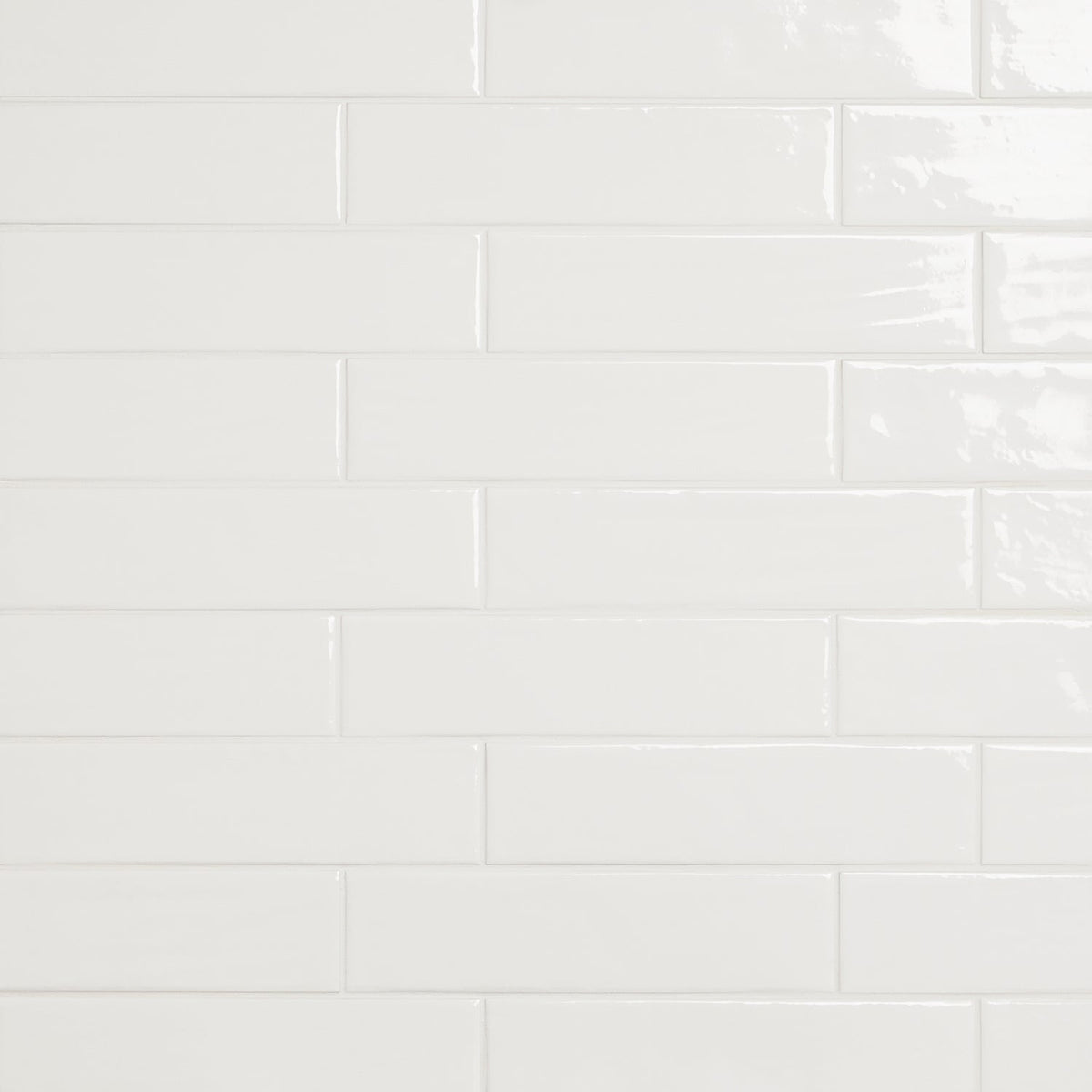 Chance White 2x10 Glossy Ceramic Subway Tile for Walls
