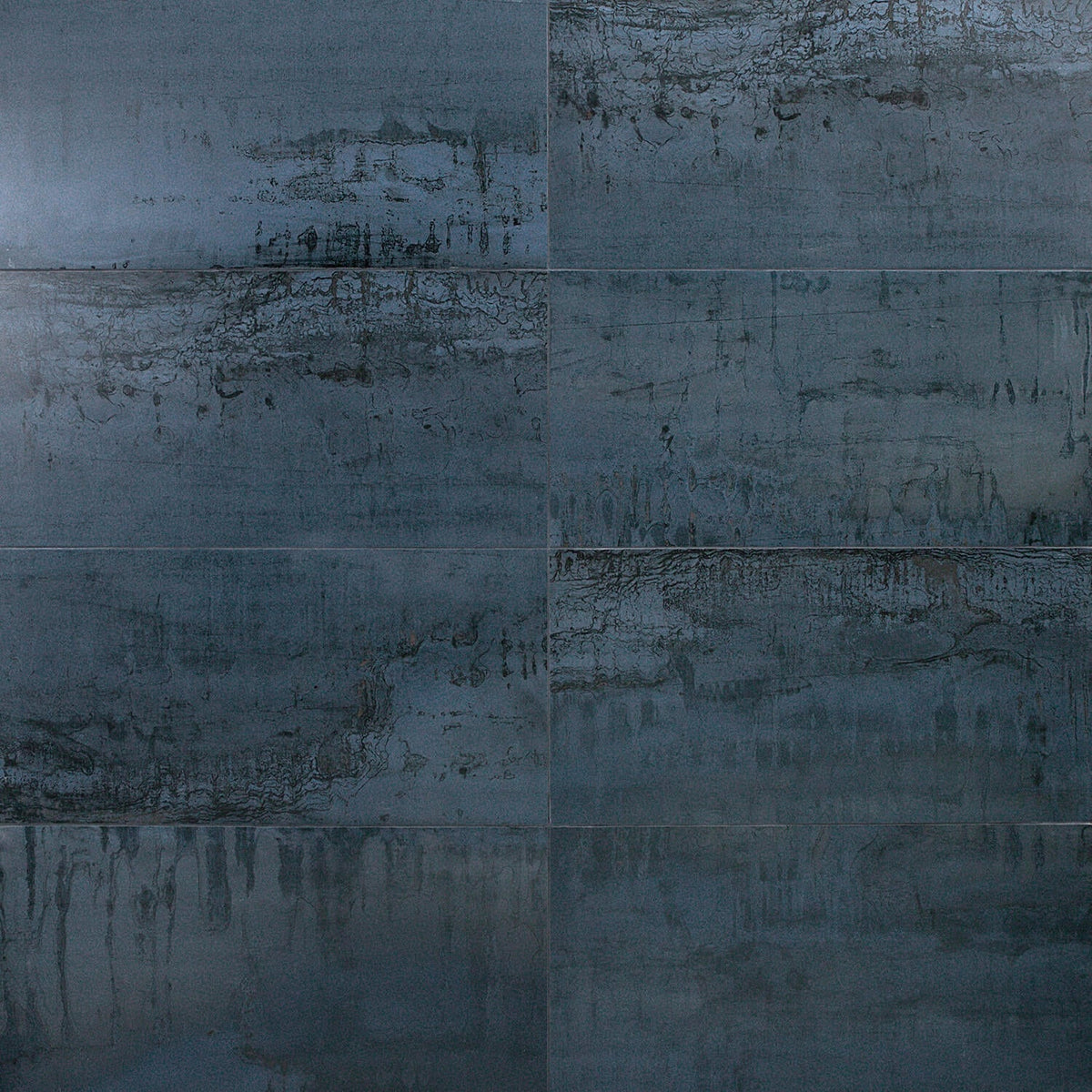 Angela Harris Inspira Metallic Blue 12x24 Matte Porcelain Tile