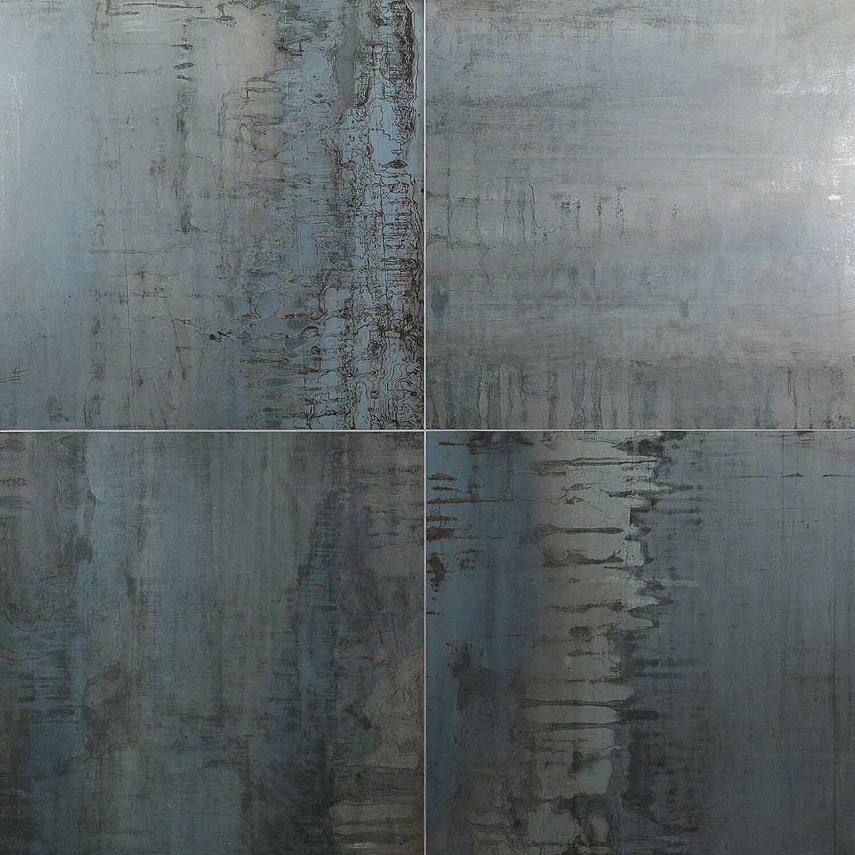 Angela Harris Metallic Blue Matte Porcelain Tile 24x24