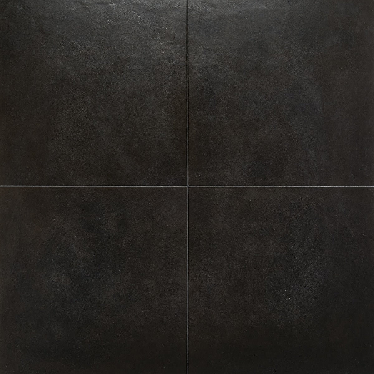 Rethink Leather Black 24x24 Matte Porcelain Tile by Lux Tile