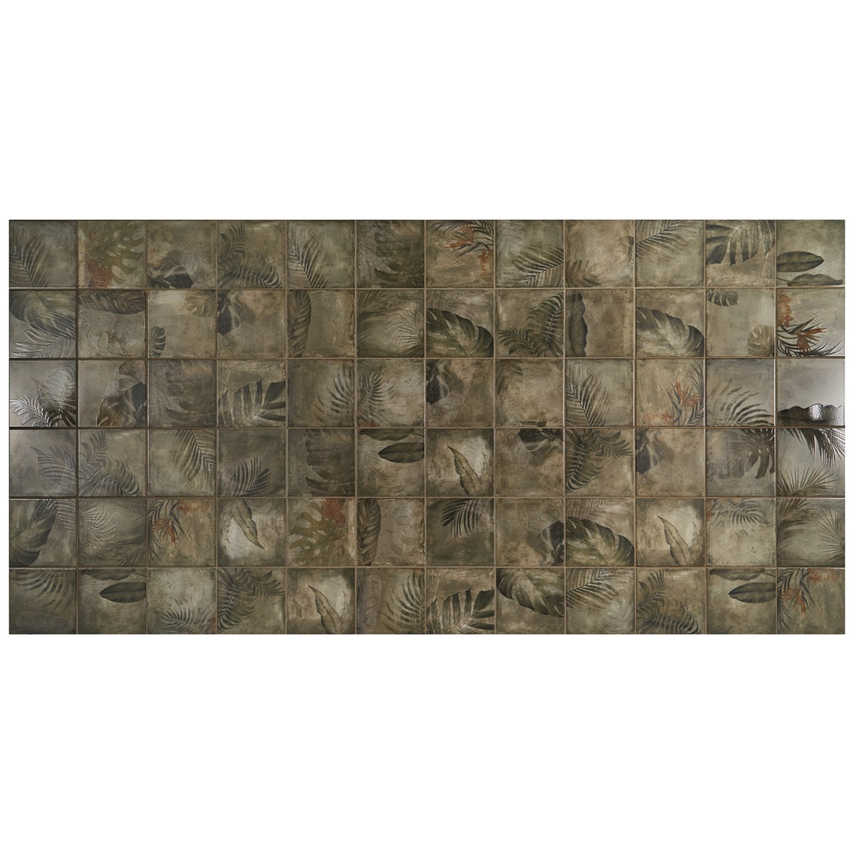 Angela Harris Wilder Dark Deco 8x8 Matte Ceramic Tile