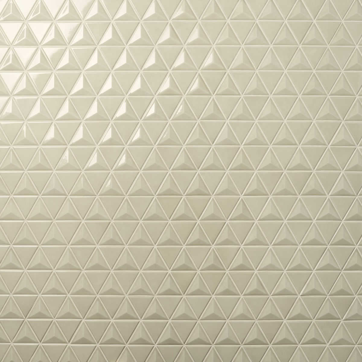 Brookline Triangle Celadon Green 4" Glossy Ceramic Mosaic Tile by Lux Tile