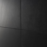 Lines Black Matte Porcelain Tile 24x24 - Lux Tile