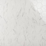 Amalfi Statuario White 6" Hexagon Polished Porcelain Tile - Lux Tile
