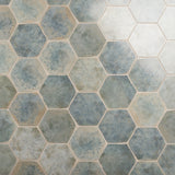 Lux Tile Kalay Green 9" Hexagon Polished Porcelain Tile