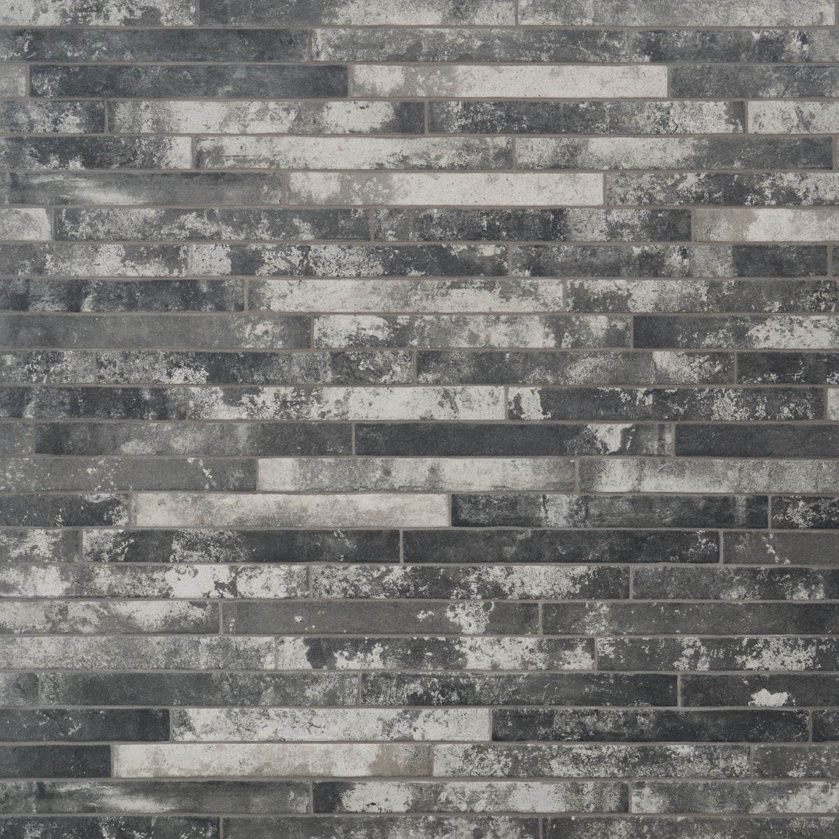English Brick Dark Gray Matte Porcelain Tile - 2x18 Subway Tile