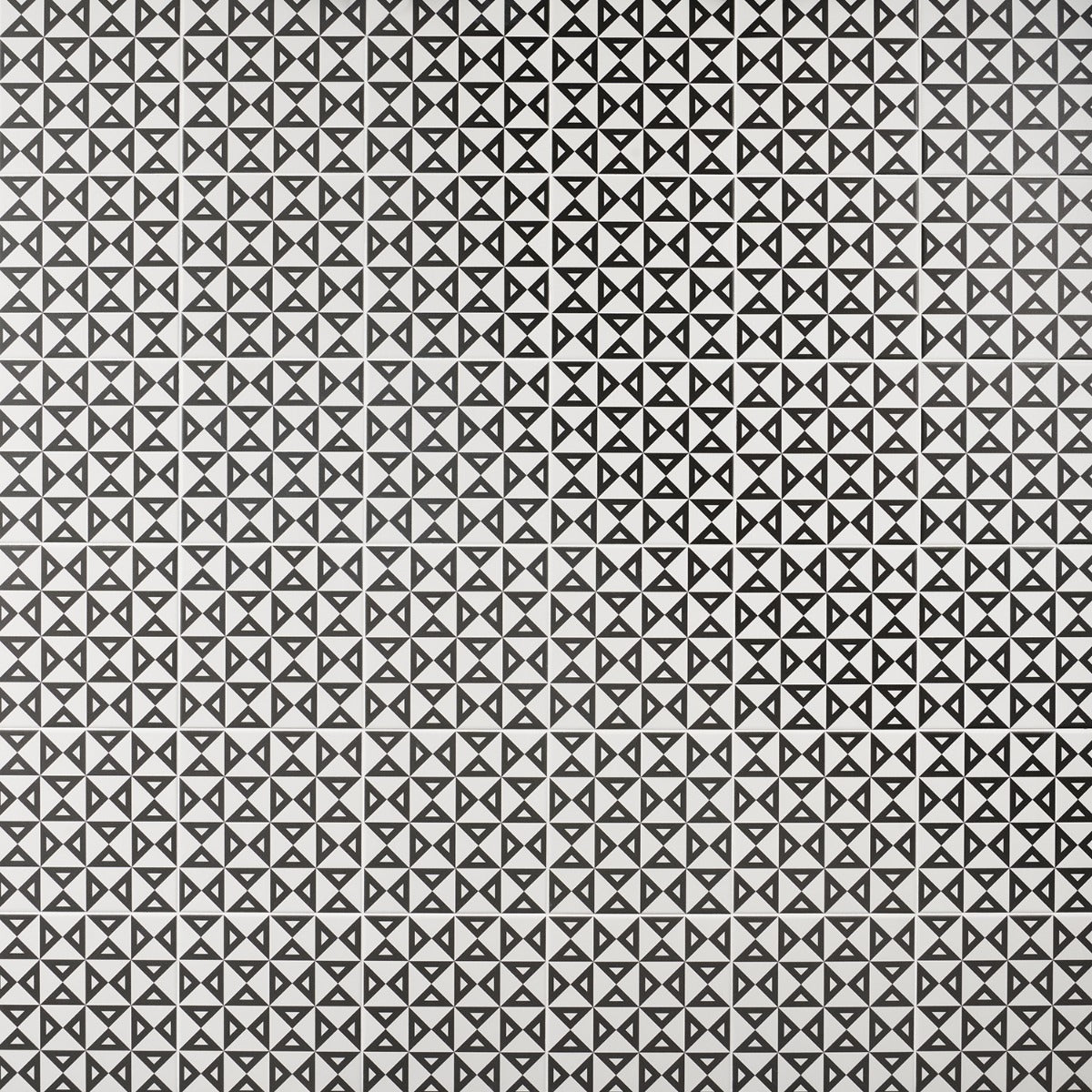 B2W Black & White 8x8 Matte Porcelain Tile - Lux Tile