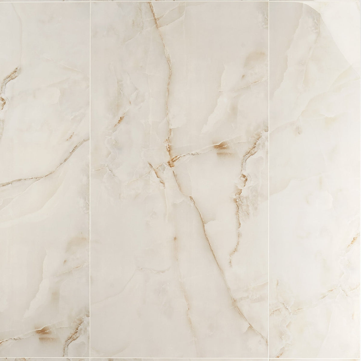 Lux Tile Lumina Onyx Pearl Beige 24x48 Polished Porcelain Tile