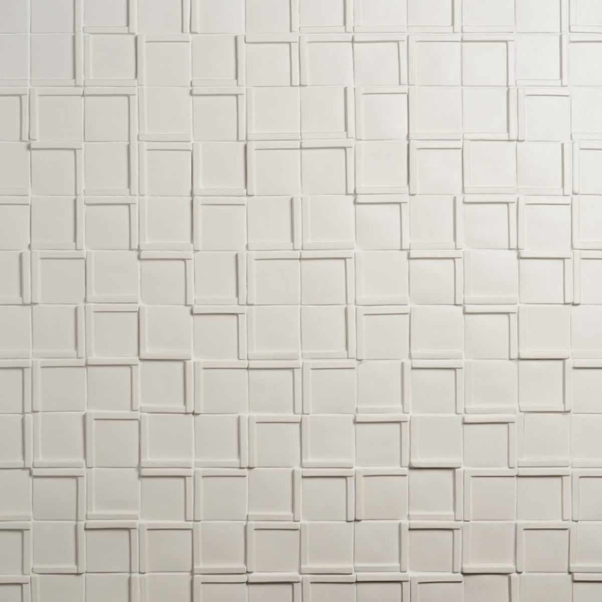 Roller Cross White 4x4 Handmade Matte Ceramic Tile - Lux Tile