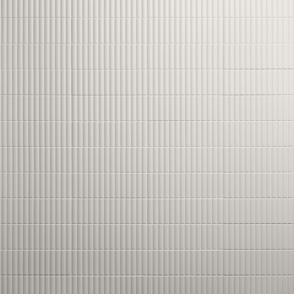 Roller Ribbed White 4x12 3D Matte Ceramic Tile - Tilebar