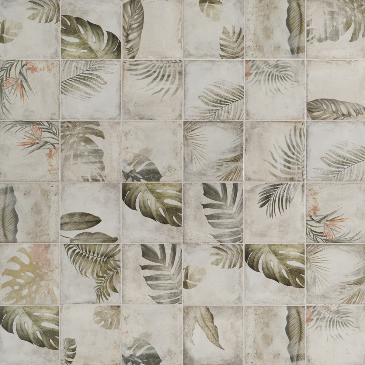 Angela Harris Wilder Light Deco 8x8 Matte Ceramic Tile